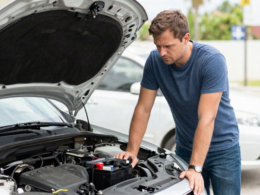 Autobatterie leer