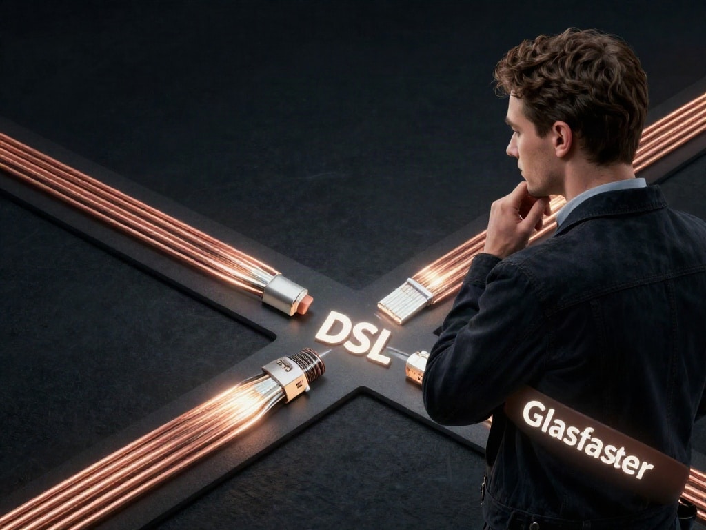 Glasfaser oder DSL