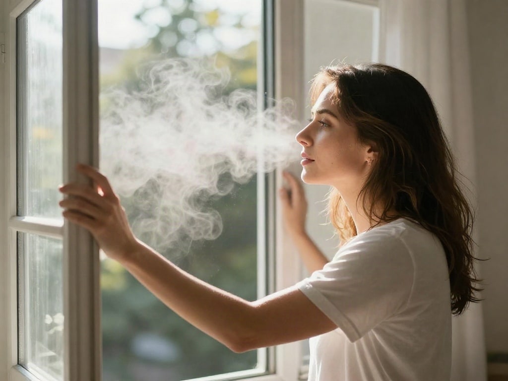 Kondenswasser am Fenster